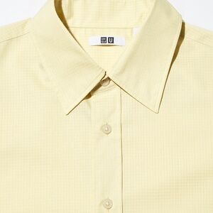Uniqlo U NWOT Oversized Half-Sleeve Overshirt - Yellow - Medium